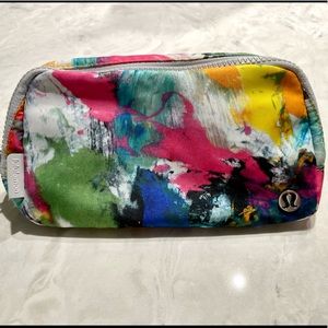 Rare lululemon no limits white multi color everywhere belt bag